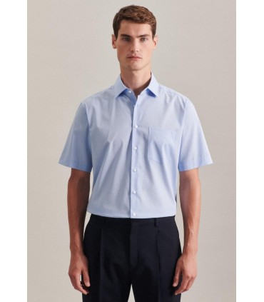 Chemise mc uni seidensticker 48ciel
