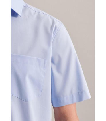 Chemise mc uni seidensticker 48ciel