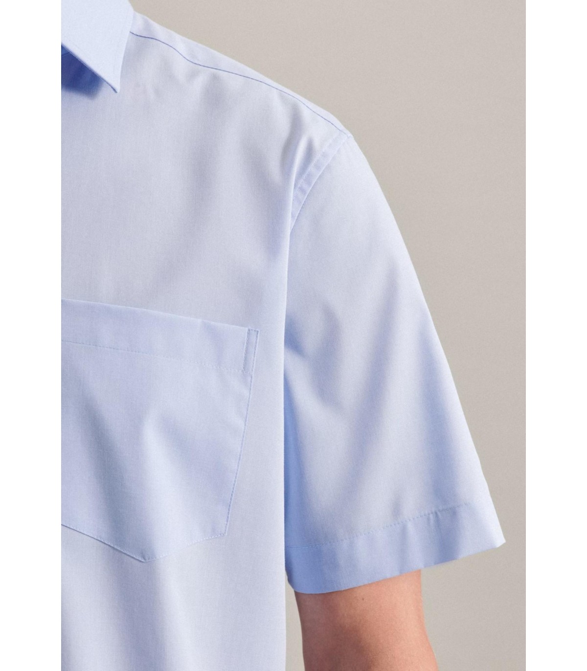 Chemise mc uni seidensticker 48ciel