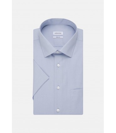 Chemise mc uni seidensticker 48ciel