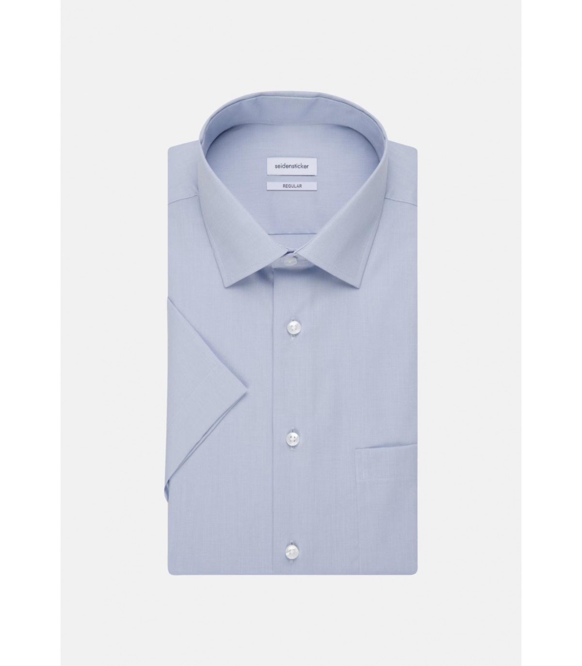 Chemise mc uni seidensticker 48ciel