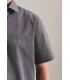 Chemise mc uni seidensticker 67gris