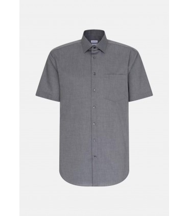 Chemise mc uni seidensticker 67gris