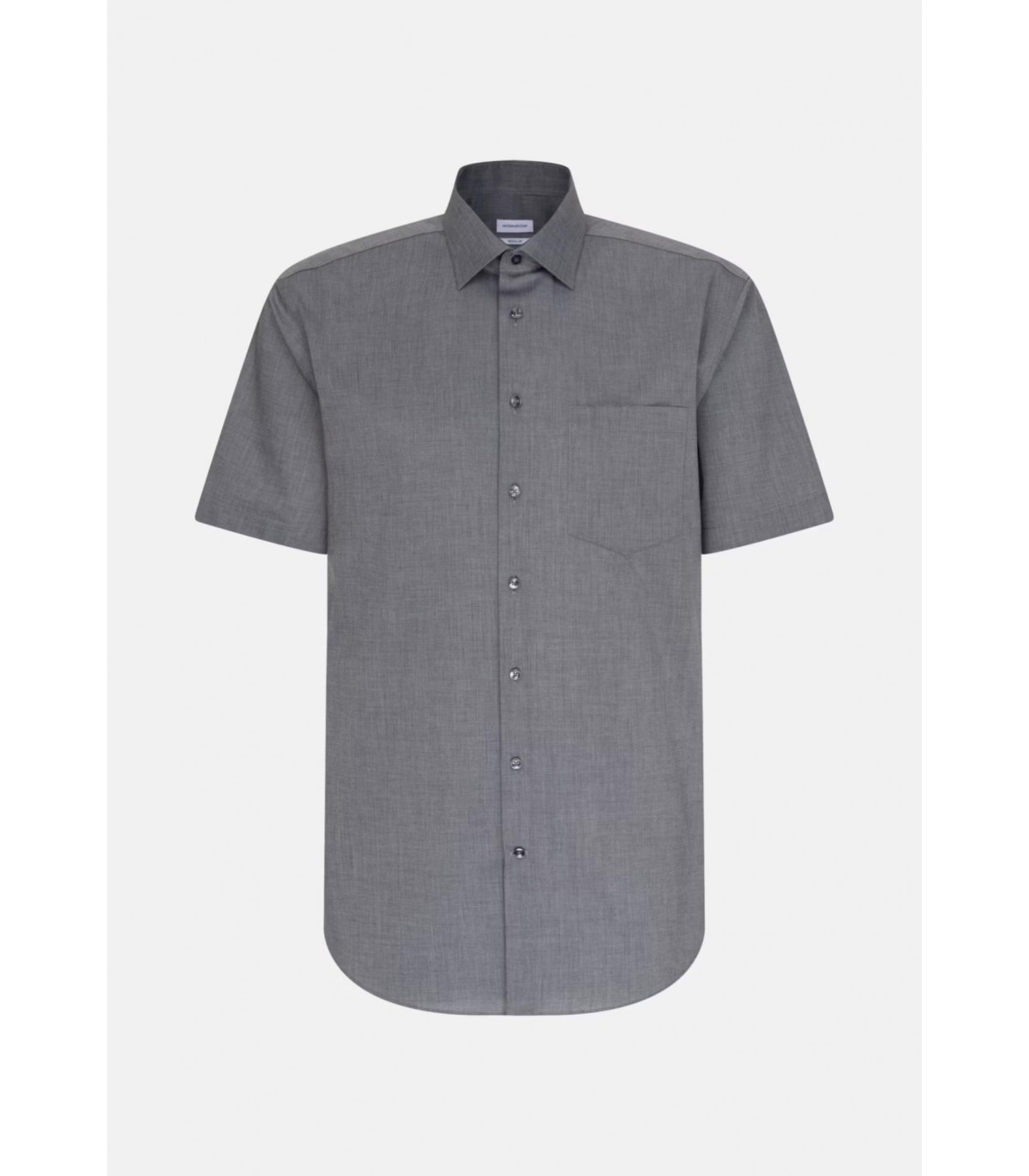 Chemise mc uni seidensticker 67gris