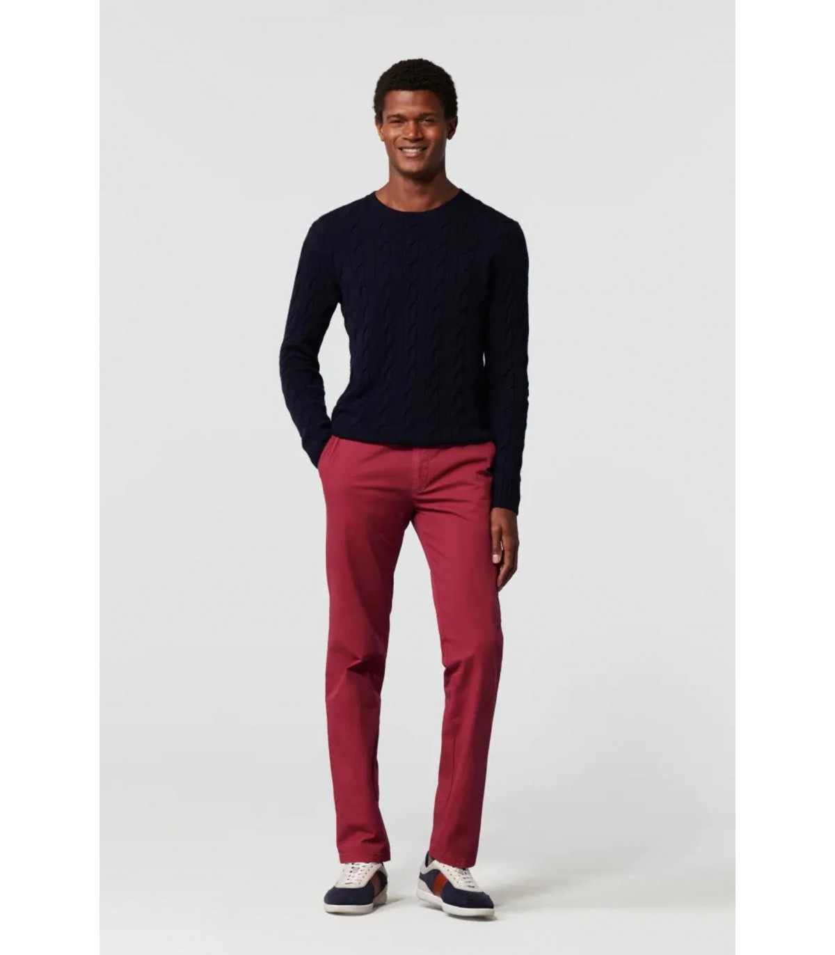 Pantalon city meyer 55rouge