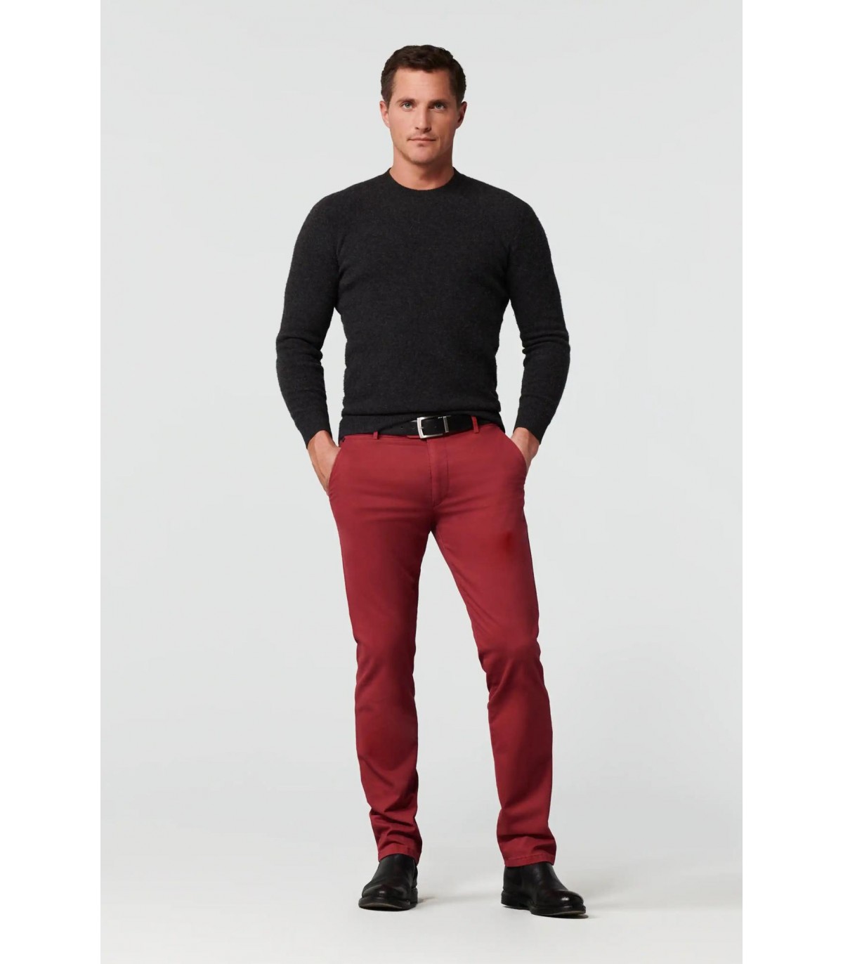 Pantalon city meyer 55rouge