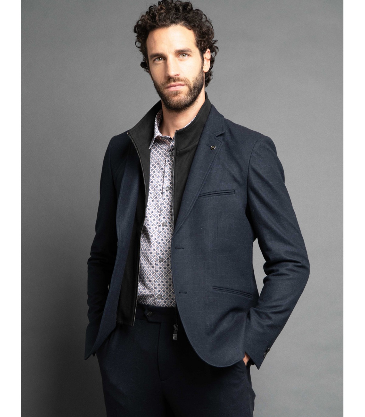 Veste delahaye 028marine