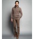Pull col zippe delahaye 355beige