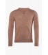 Pull col rond delahaye 355tabac