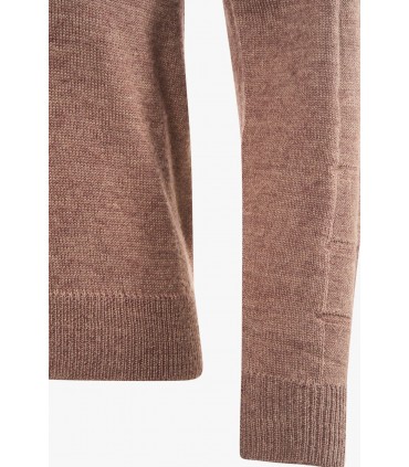 Pull col rond delahaye 355tabac