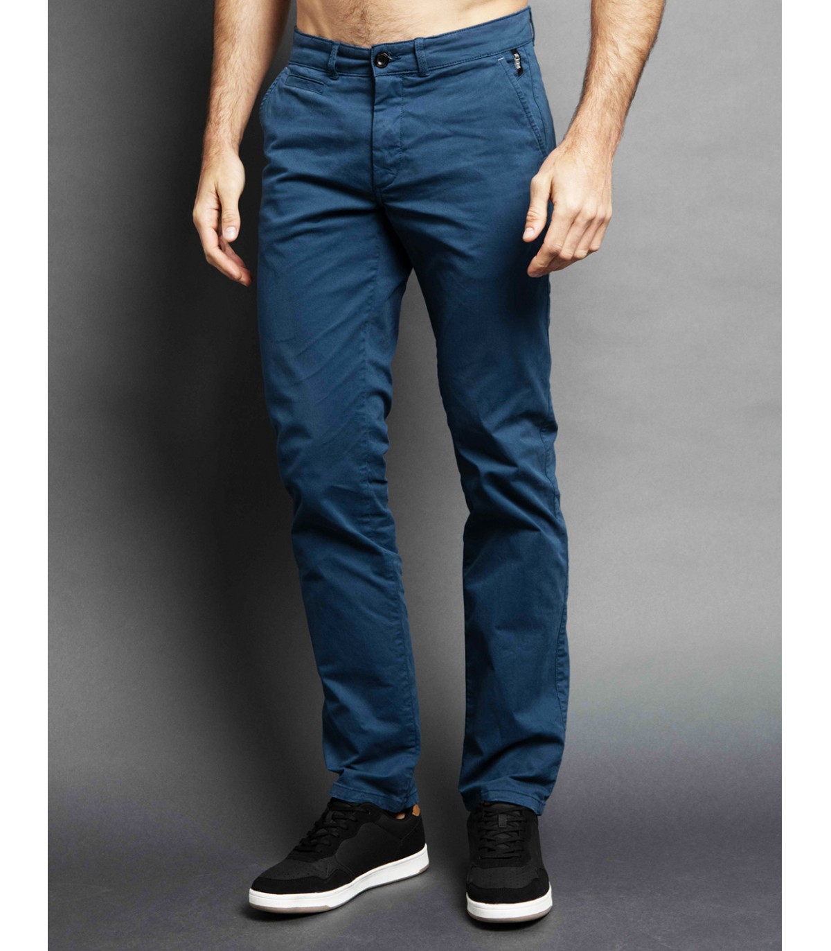 Pantalon chino delahaye 467petrole
