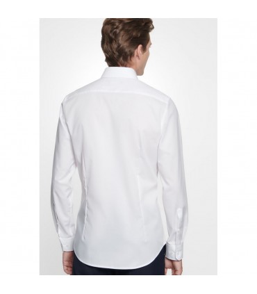 Chemise ml uni seidensticker 01blanc