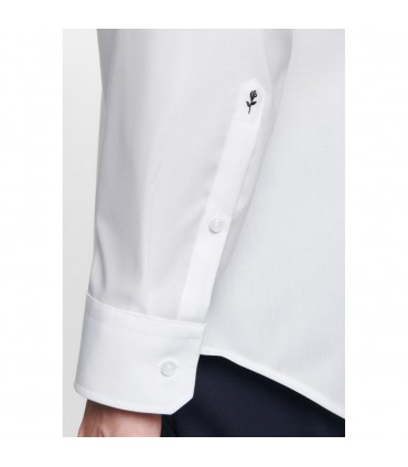 Chemise ml uni seidensticker 01blanc