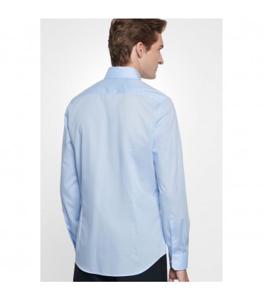 Chemise ml uni seidensticker 12bleu
