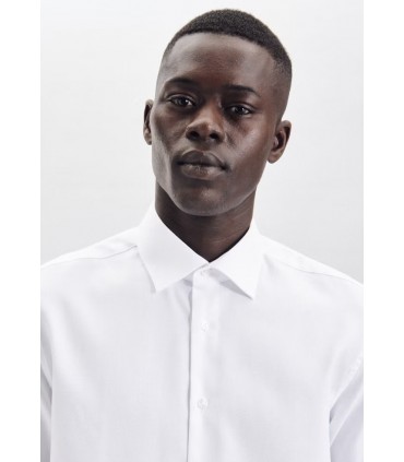 Chemise ml uni seidensticker 01blanc