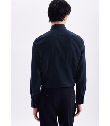 Chemise ml uni seidensticker 19marine