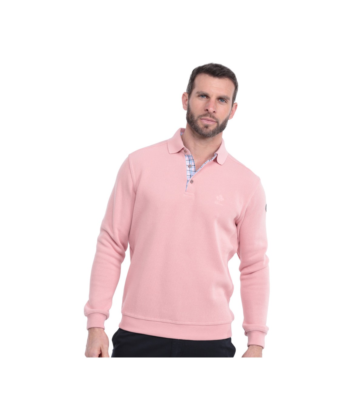 Polo ml ethnic blue rose