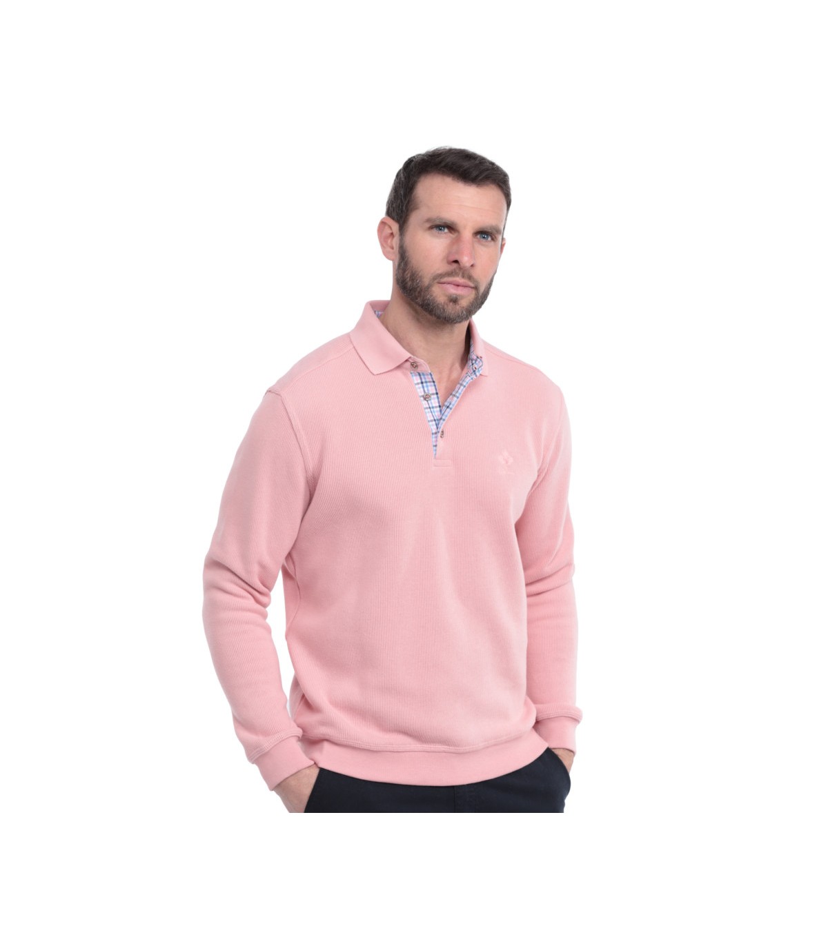 Polo ml ethnic blue rose