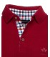 Polo ml ethnic blue rouge