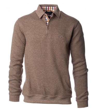 Polo ml ethnic blue chataigne