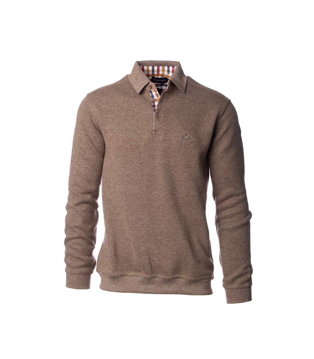 Polo ml ethnic blue chataigne