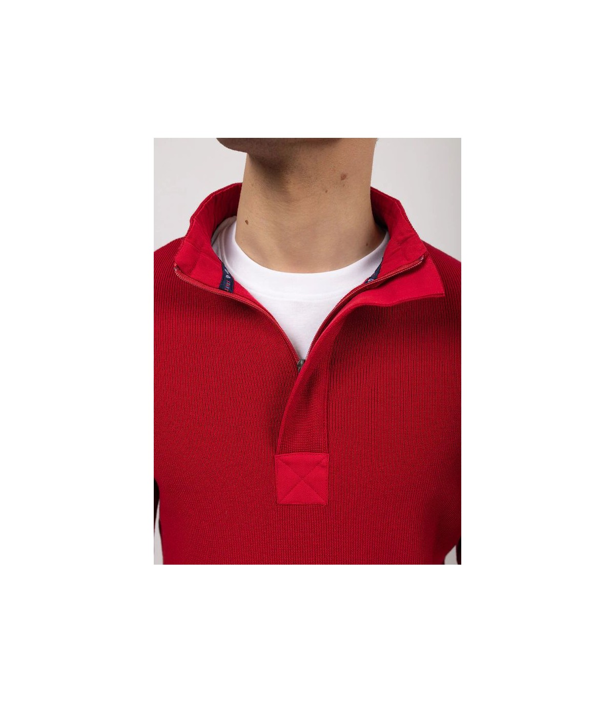 Pull col zippe saint-james ofpersan