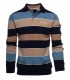 Polo ml ethnic blue beige