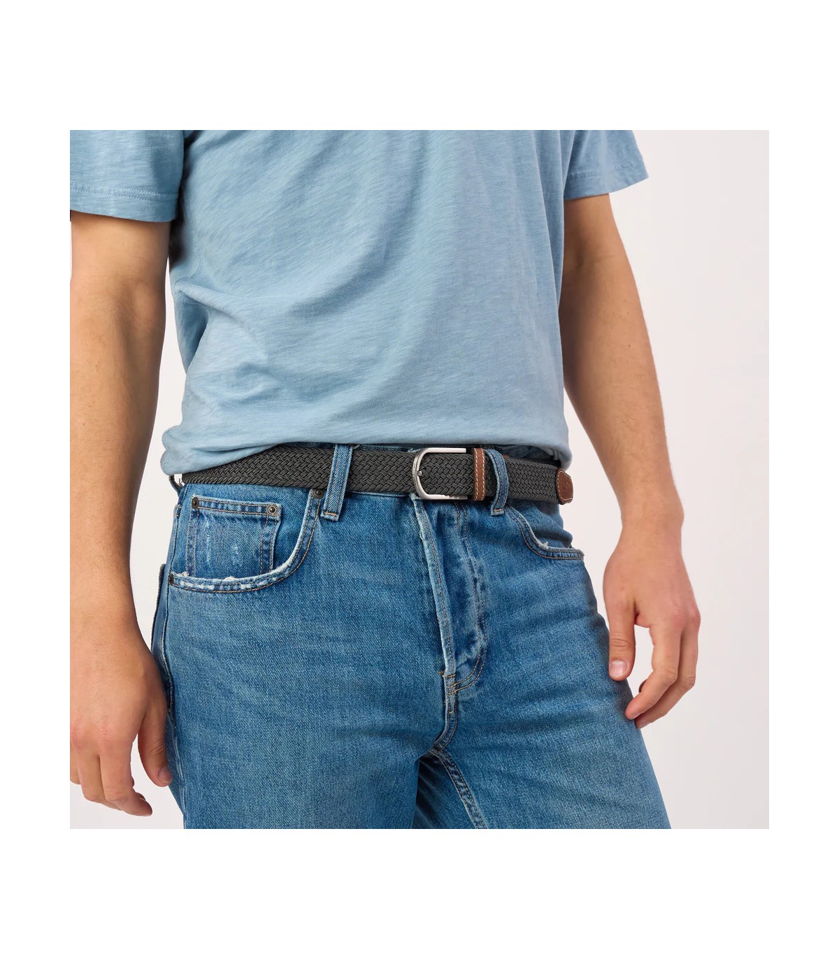 Ceinture billy belt gris flanelle