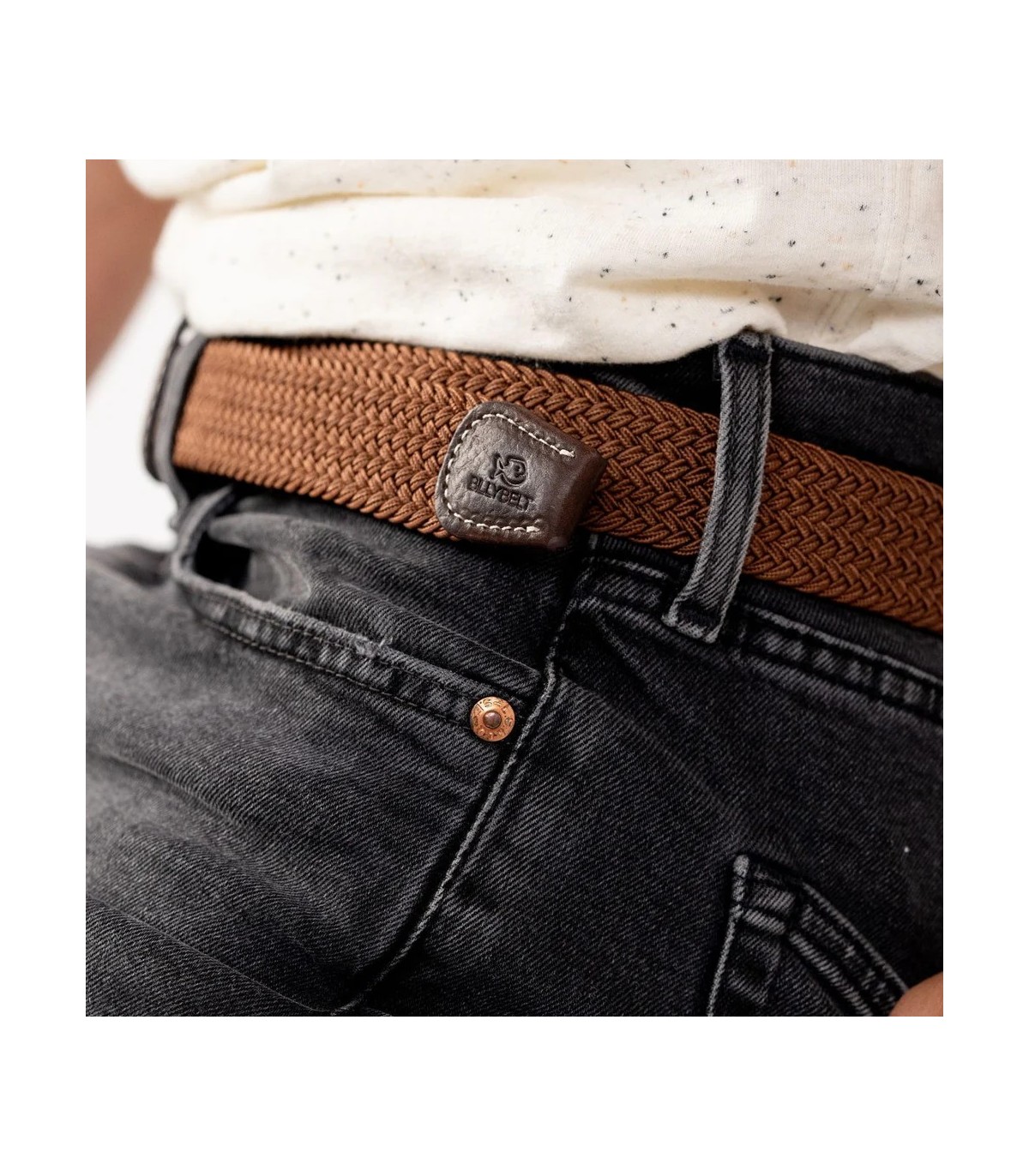 Ceinture billy belt marron camel
