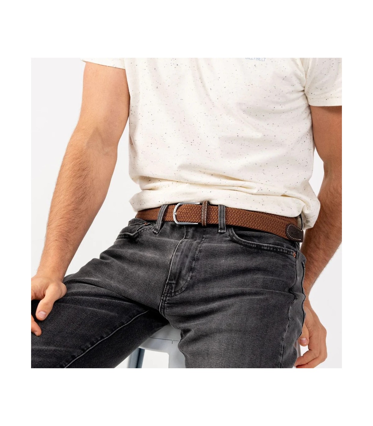 Ceinture billy belt marron camel