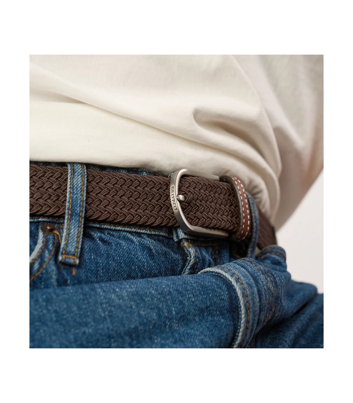 Ceinture billy belt marron feuille
