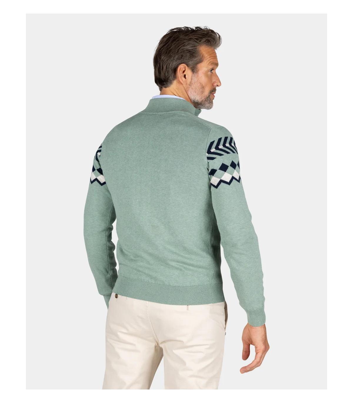 Pull col zippe nza 1730green