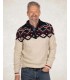 Pull col zippe nza 1015ecru