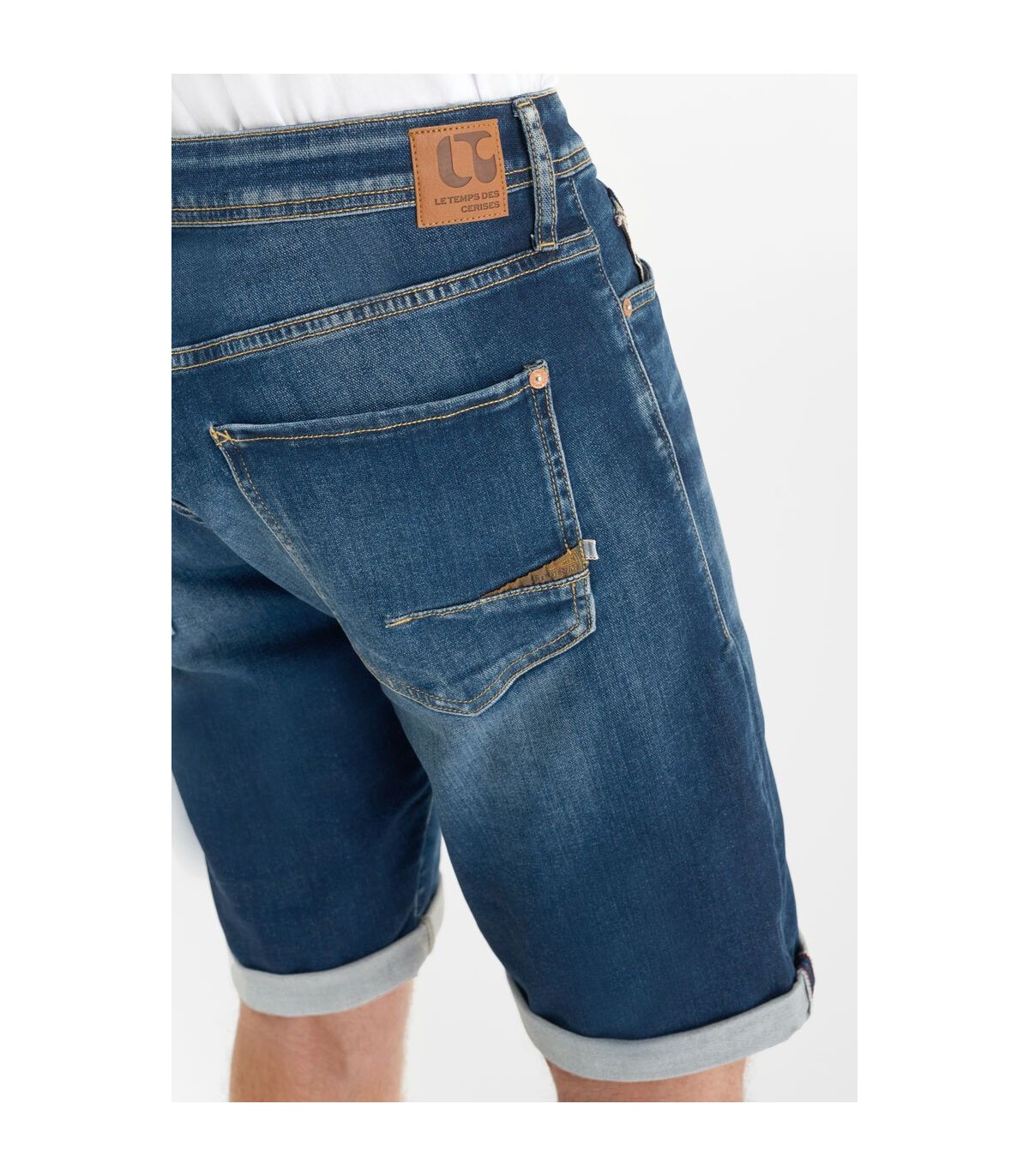 Bermuda jean tps cerises 3001blue