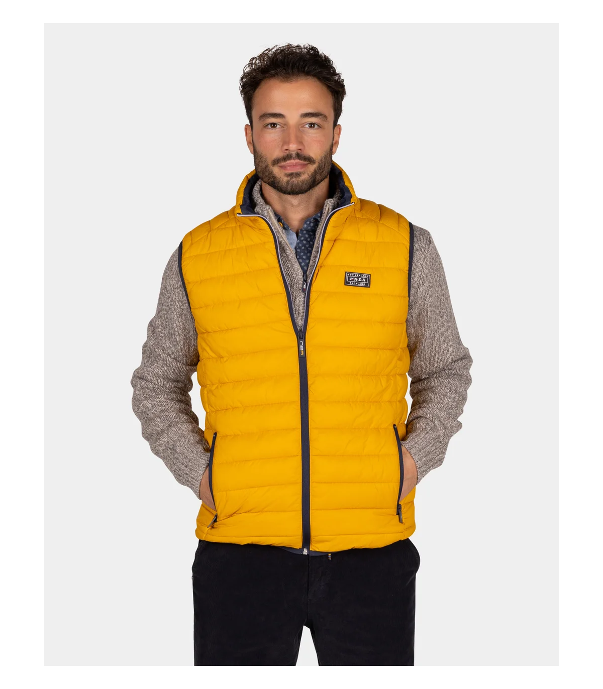 Doudoune sans manche nza 1207ocre
