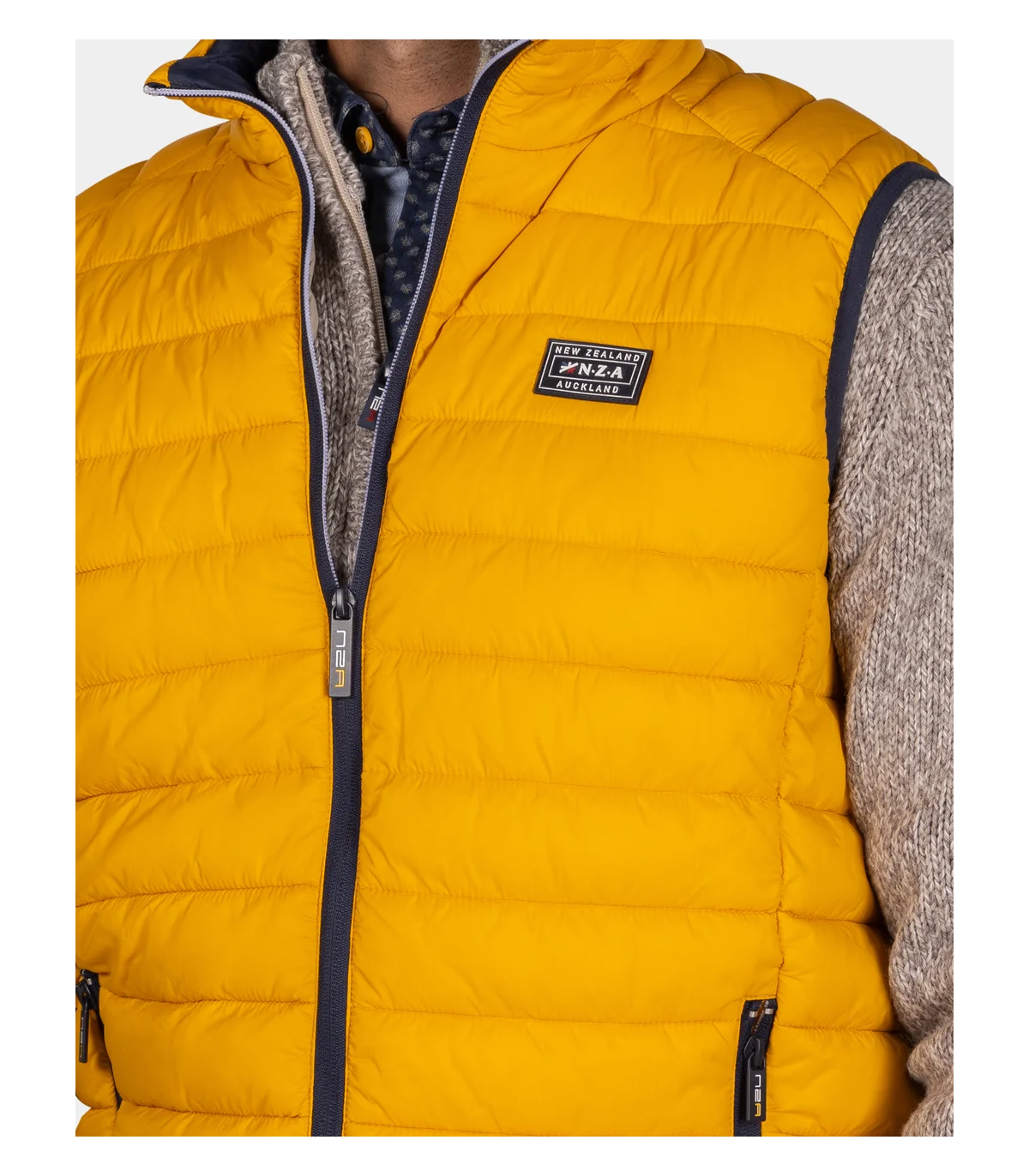 Doudoune sans manche nza 1207ocre