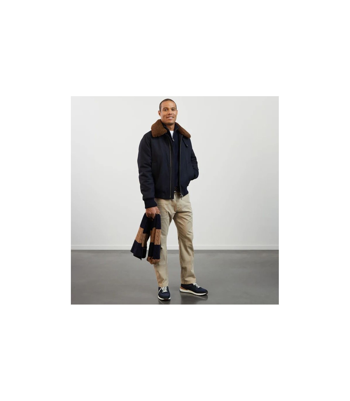 Pull col zippe eden park blfmarine