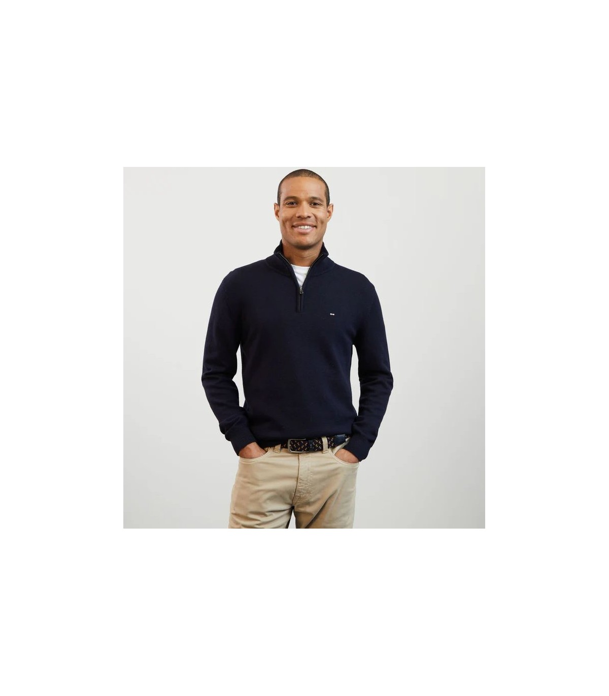 Pull col zippe eden park blfmarine