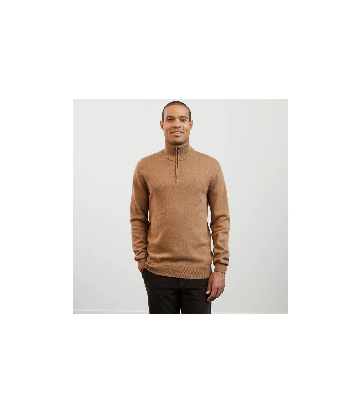 Pull col zippe eden park mam5tabac