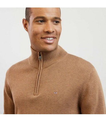 Pull col zippe eden park mam5tabac