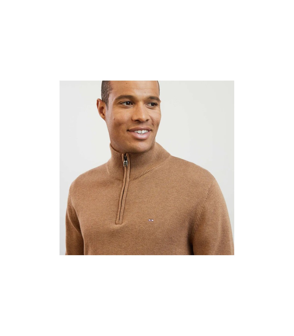 Pull col zippe eden park mam5tabac