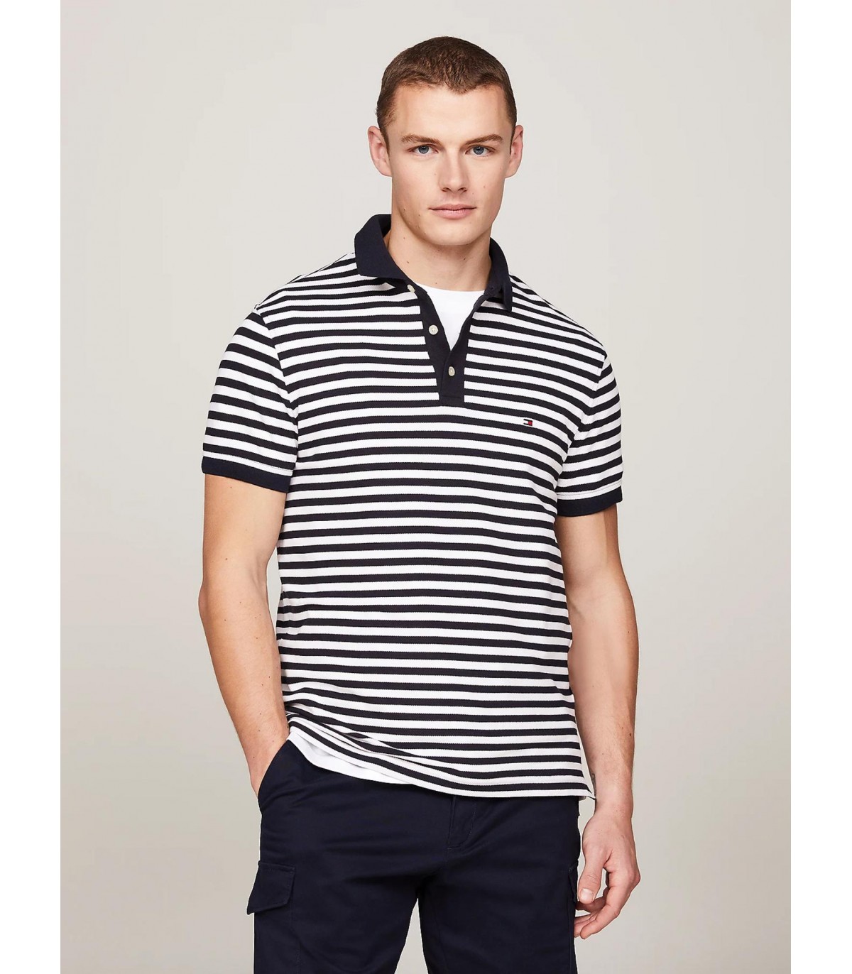 Polo mc tommy menswear 0a4desertsky/white