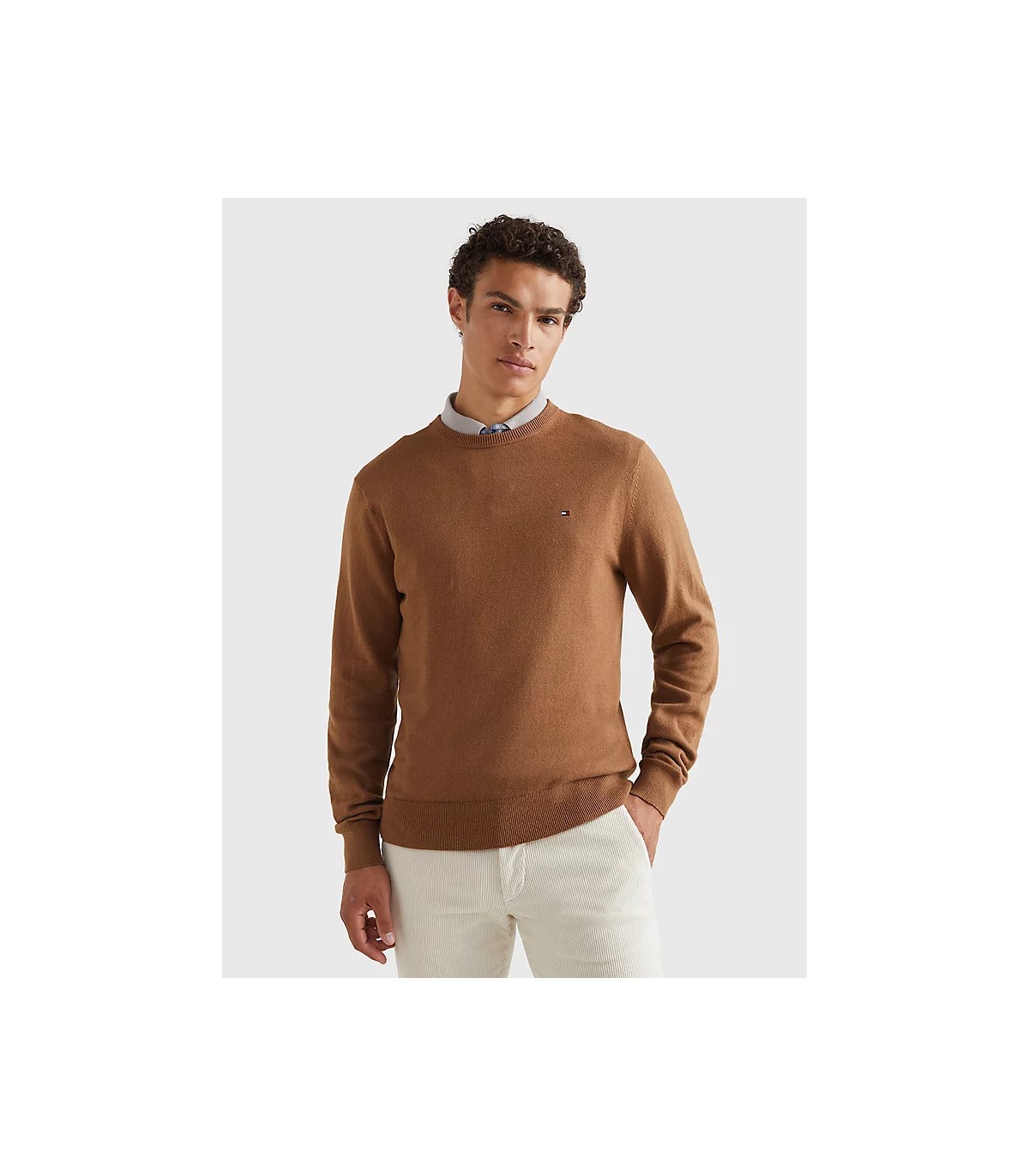 Pull col rond tommy menswear gwjdesertkaki