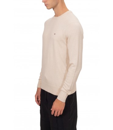 Pull col rond tommy menswear hgfoatmilk