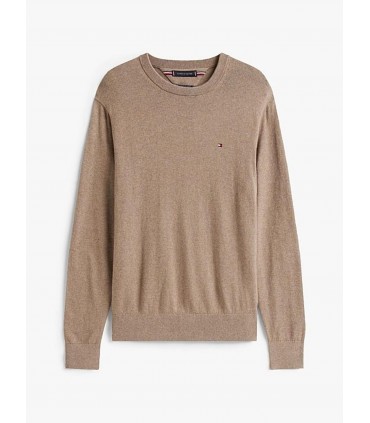 Pull col rond tommy menswear hi3taupe