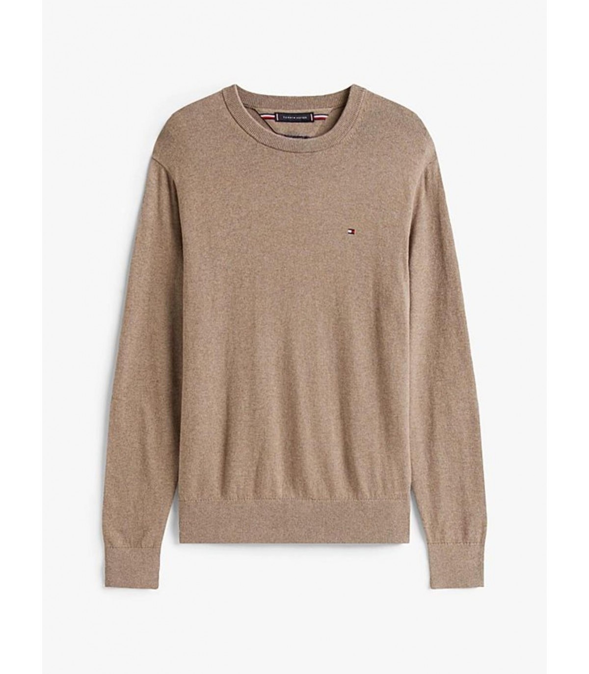 Pull col rond tommy menswear hi3taupe