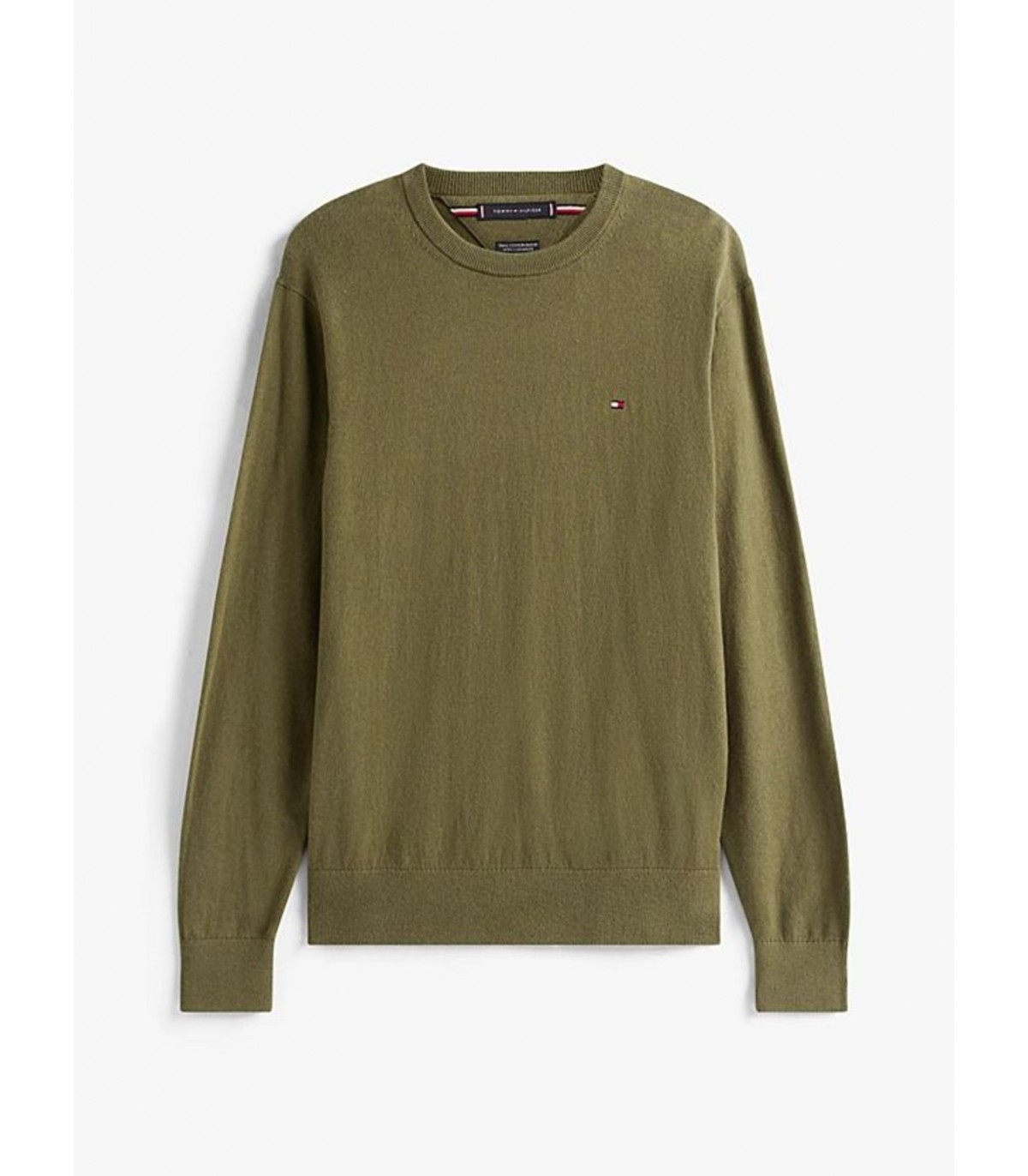 Pull col rond tommy menswear mt1huntsmangreen