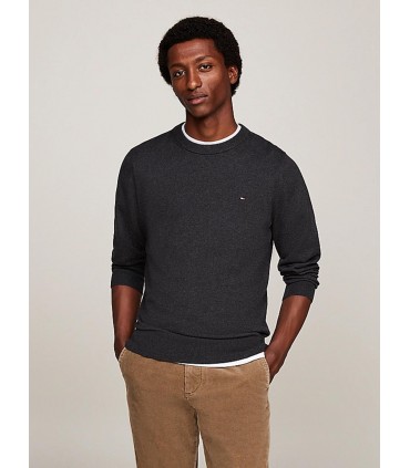 Pull col rond tommy menswear p92darkgrey