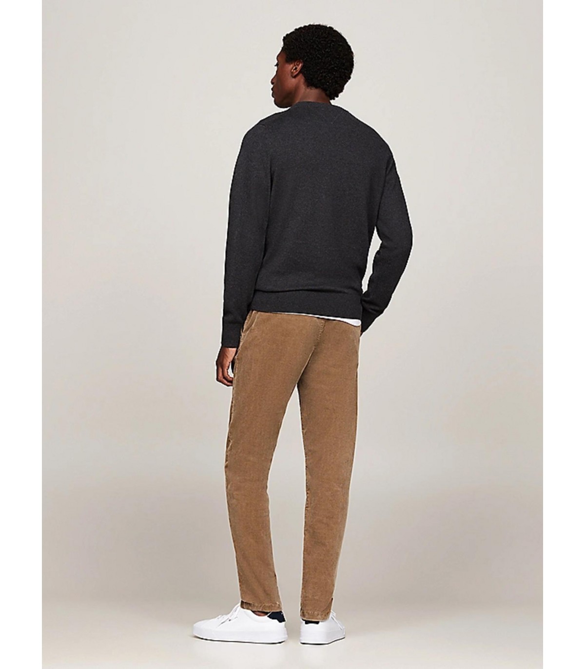Pull col rond tommy menswear p92darkgrey