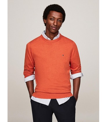 Pull col rond tommy menswear sm5orange